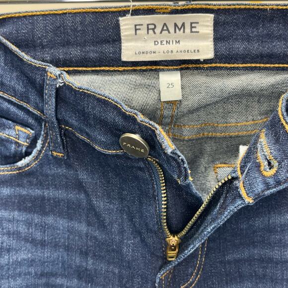FRAME Le Skinny De Jeanne Jeans In Los Feliz Wash Size 25 Pants - Picture 4 of 7
